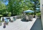 Spacious deck off the back of the home